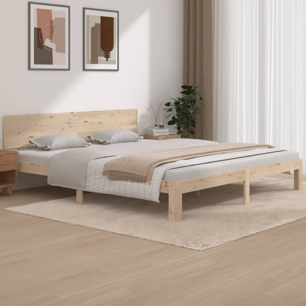 Bedframe massief hout 75x190 cm