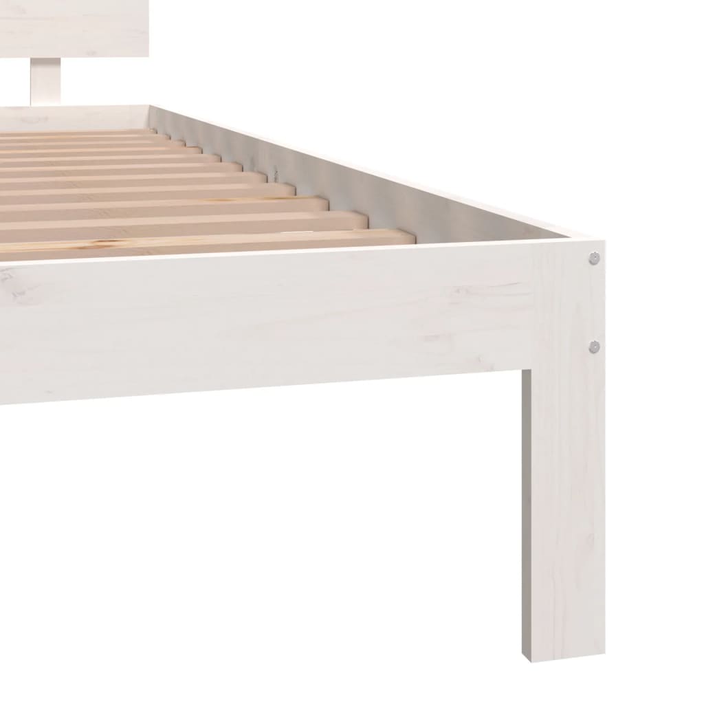 Bedframe massief hout 75x190 cm