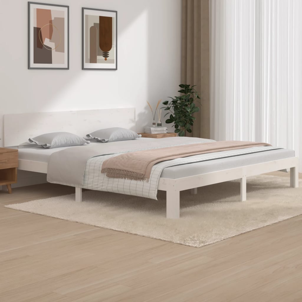 Bedframe massief hout 75x190 cm