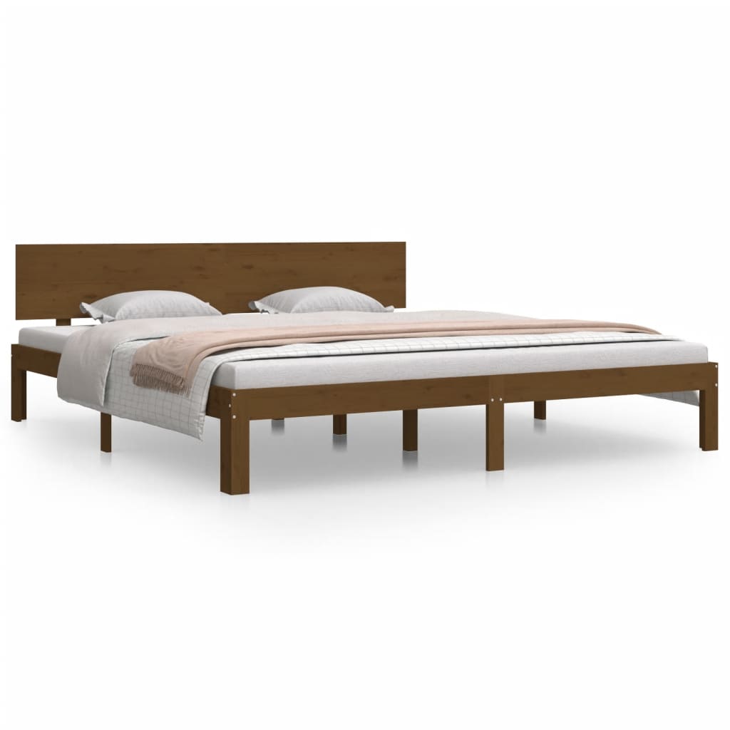 Bedframe massief hout 75x190 cm