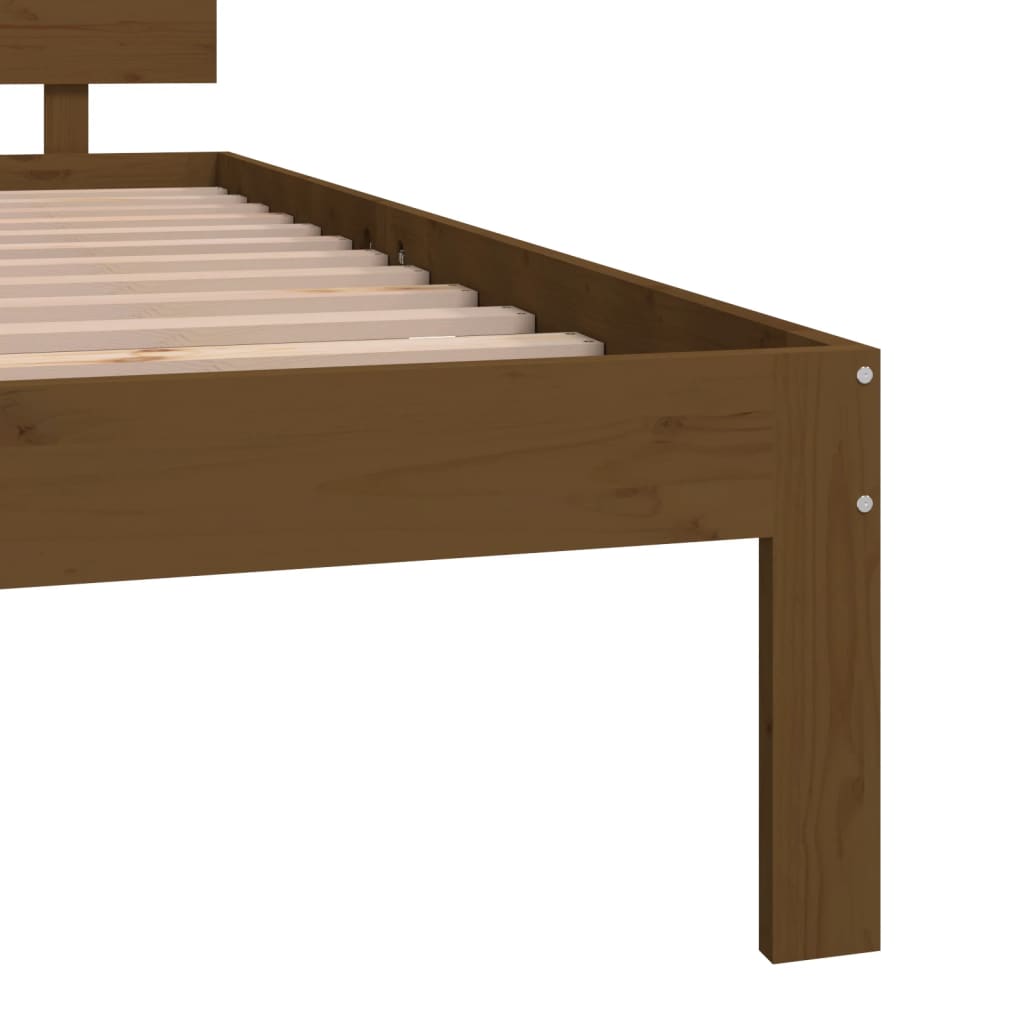 Bedframe massief hout 75x190 cm