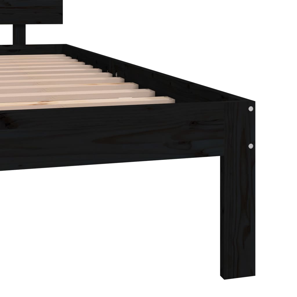 Bedframe massief hout 75x190 cm