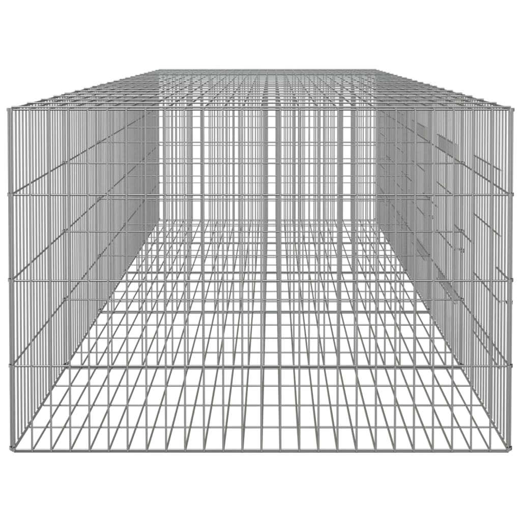 Konijnenkooi met 3 panelen 163x79x54 cm gegalvaniseerd ijzer