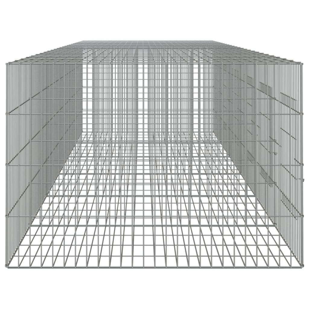 Konijnenkooi met 3 panelen 163x79x54 cm gegalvaniseerd ijzer