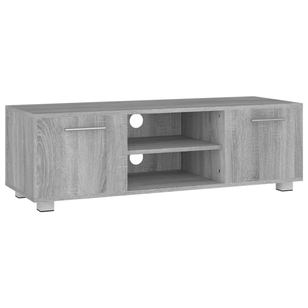 Tv-meubel 110x40x35 cm bewerkt hout eikenkleurig