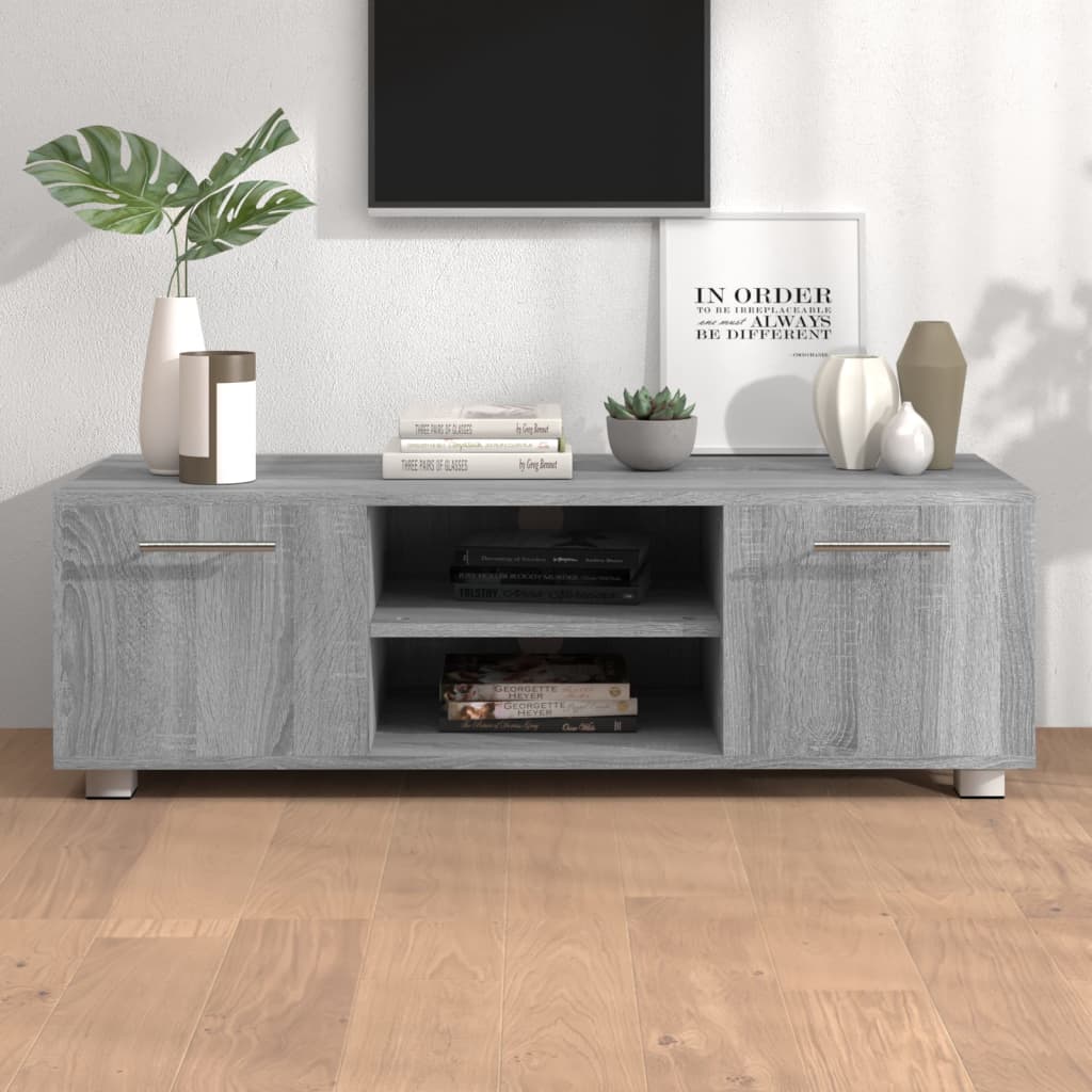 Tv-meubel 110x40x35 cm bewerkt hout eikenkleurig