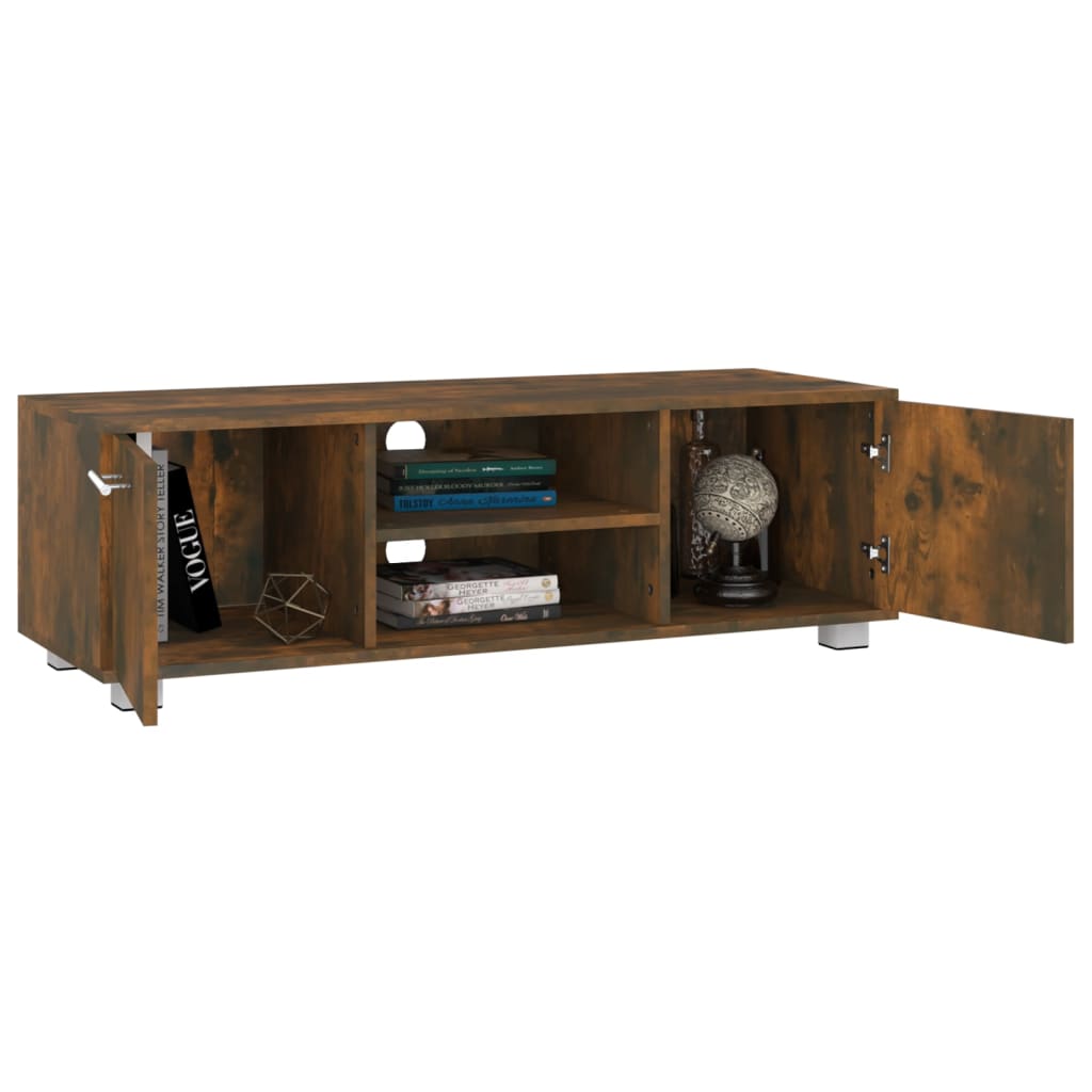 Tv-meubel 110x40x35 cm bewerkt hout eikenkleurig