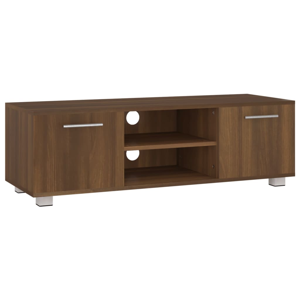 Tv-meubel 110x40x35 cm bewerkt hout eikenkleurig