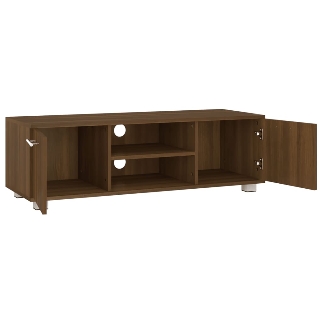 Tv-meubel 110x40x35 cm bewerkt hout eikenkleurig