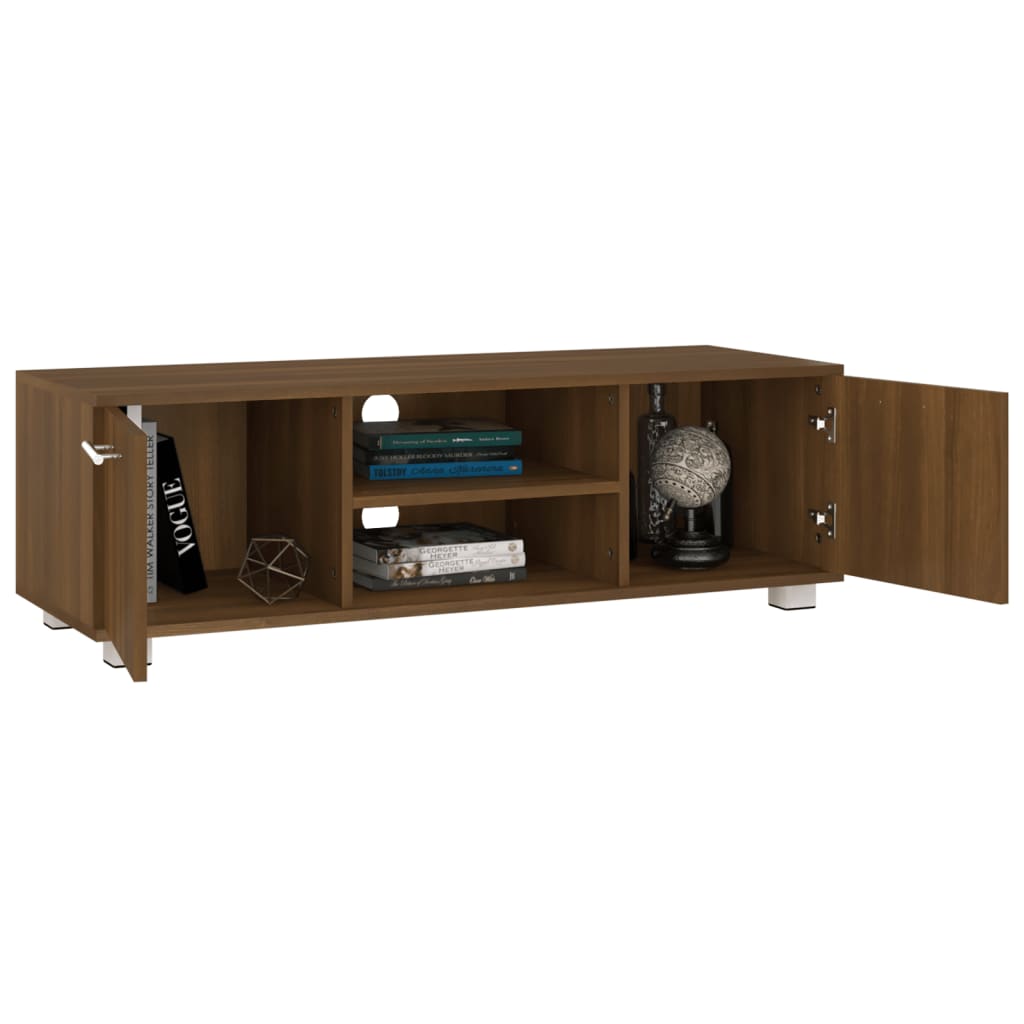 Tv-meubel 110x40x35 cm bewerkt hout eikenkleurig