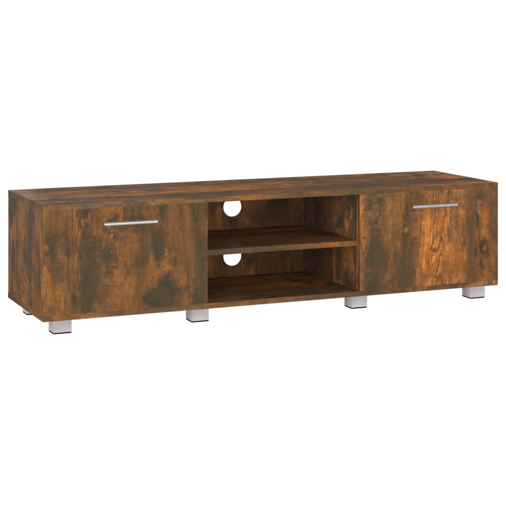 Tv-meubel 110x40x35 cm bewerkt hout eikenkleurig