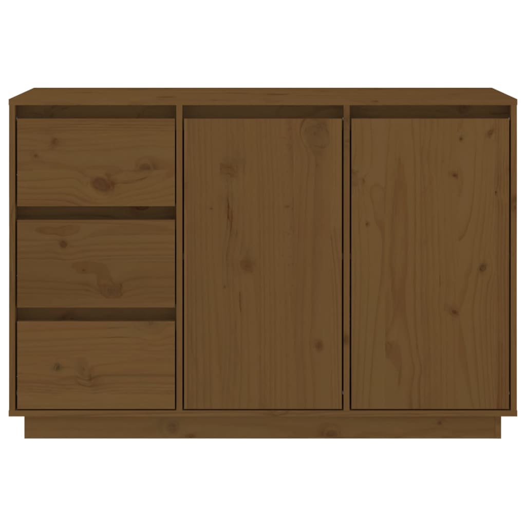 Dressoir 111x34x75 cm massief grenenhout