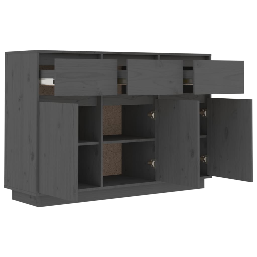 Dressoir 110x34x75 cm massief grenenhout