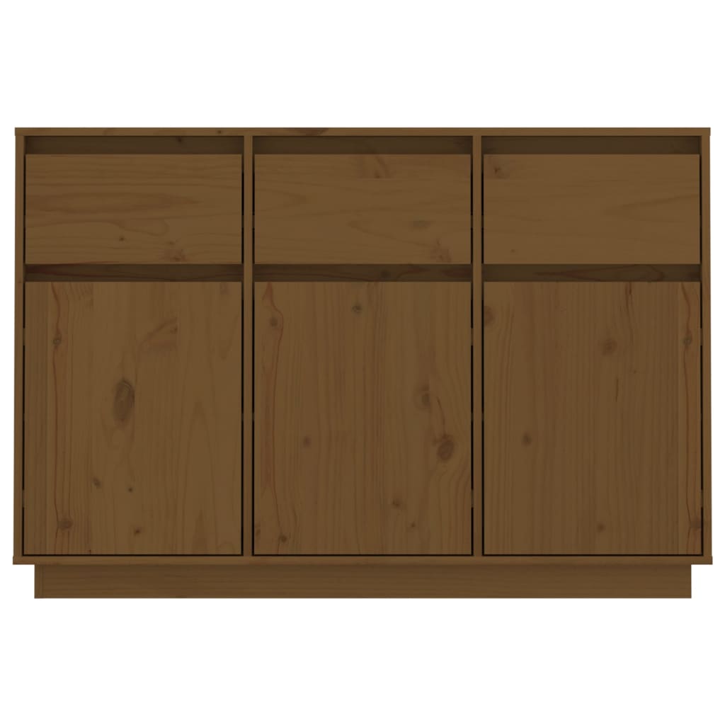 Dressoir 110x34x75 cm massief grenenhout