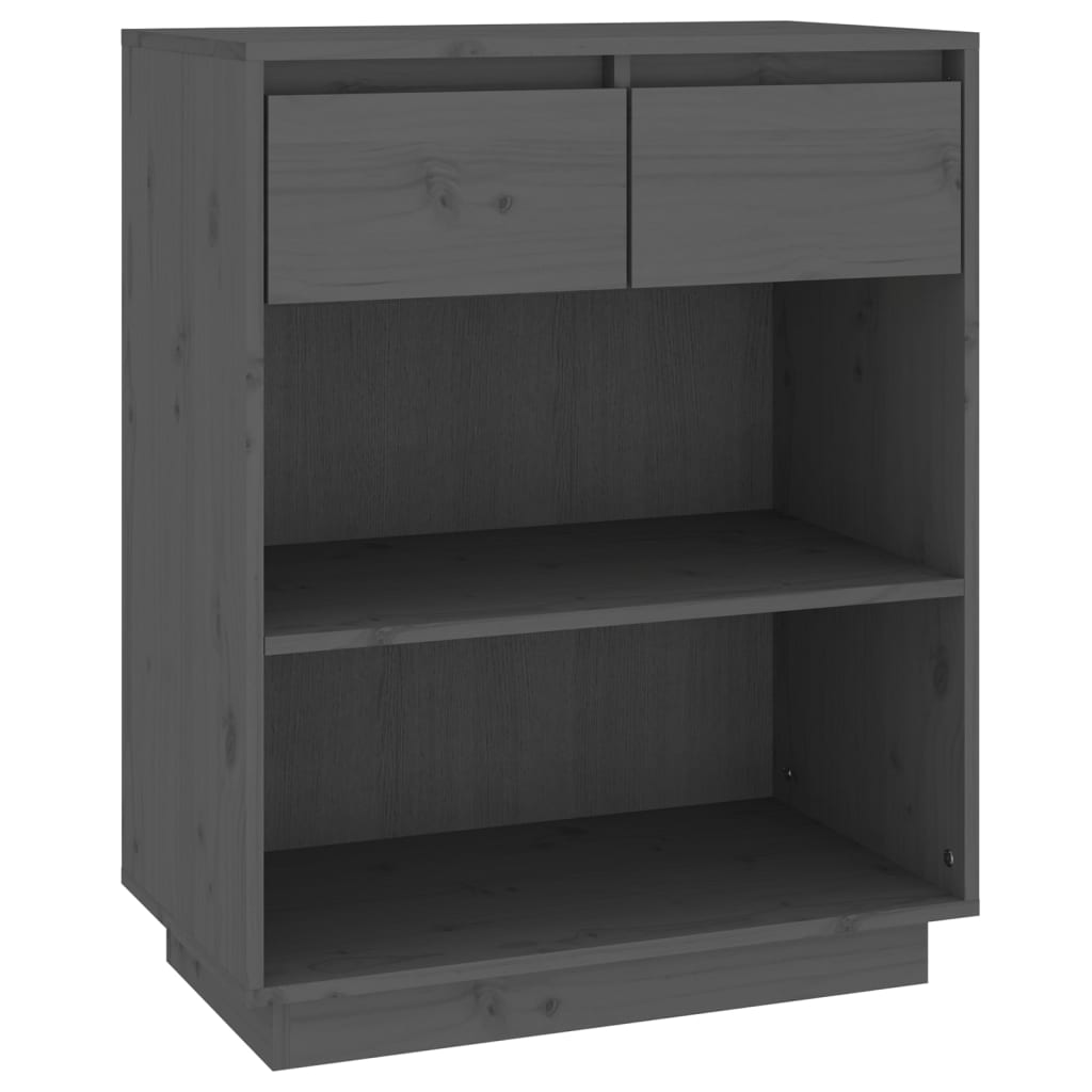 Wandkast 60x34x75 cm massief grenenhout