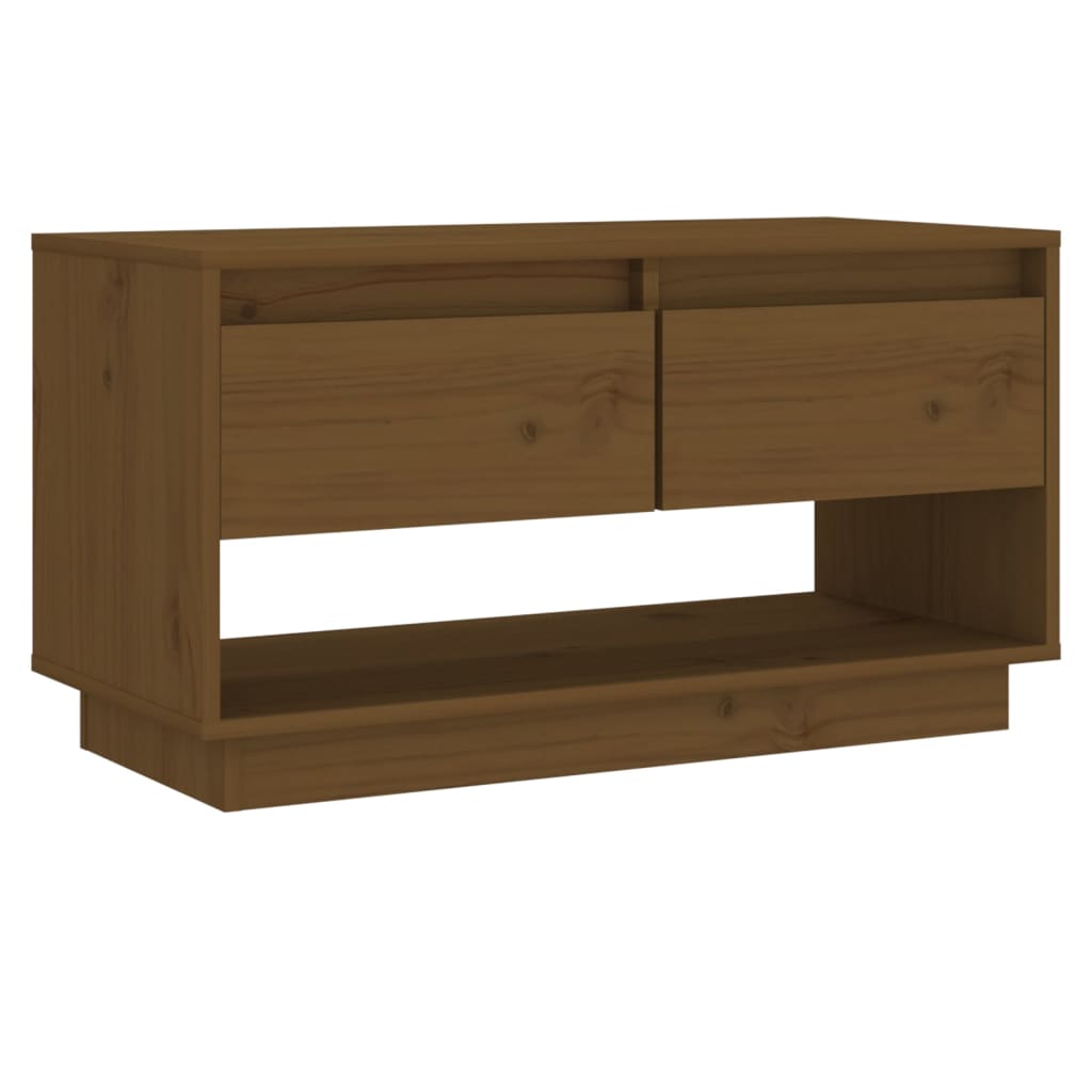 Tv-meubel 74x34x40 cm massief grenenhout