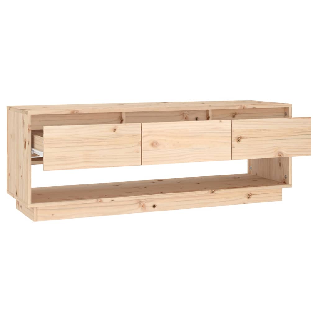 Tv-meubel 110,5x34x40 cm massief grenenhout