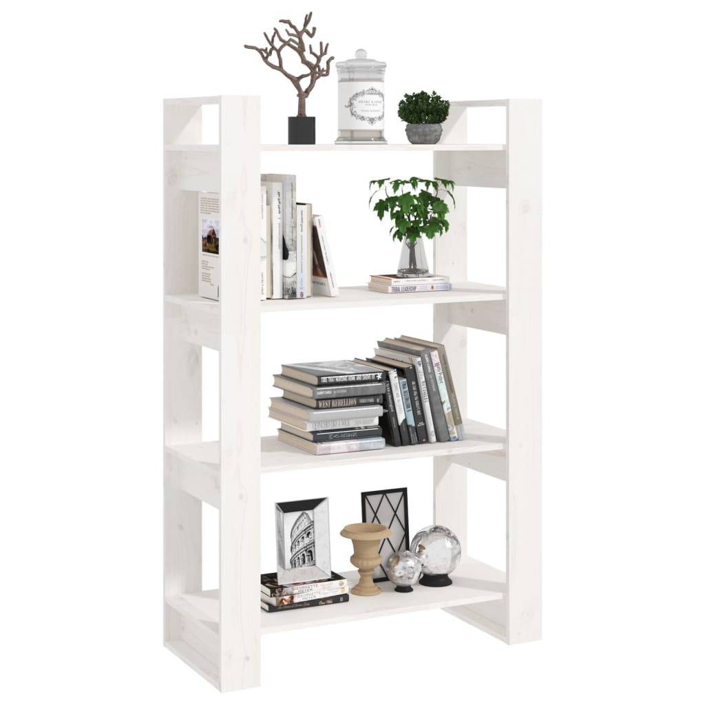 Boekenkast/kamerscherm 80x35x125 cm massief grenenhout