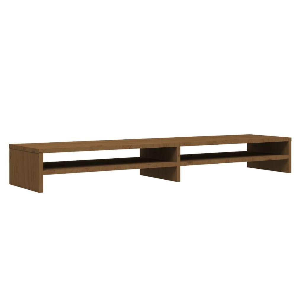 Monitorstandaard 100x24x13 cm massief grenenhout