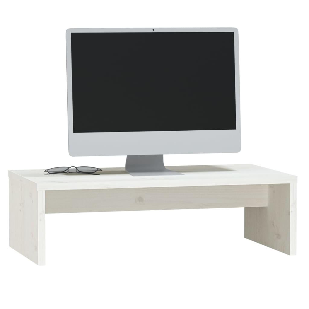 Monitorstandaard 50x27x15 cm massief grenenhout