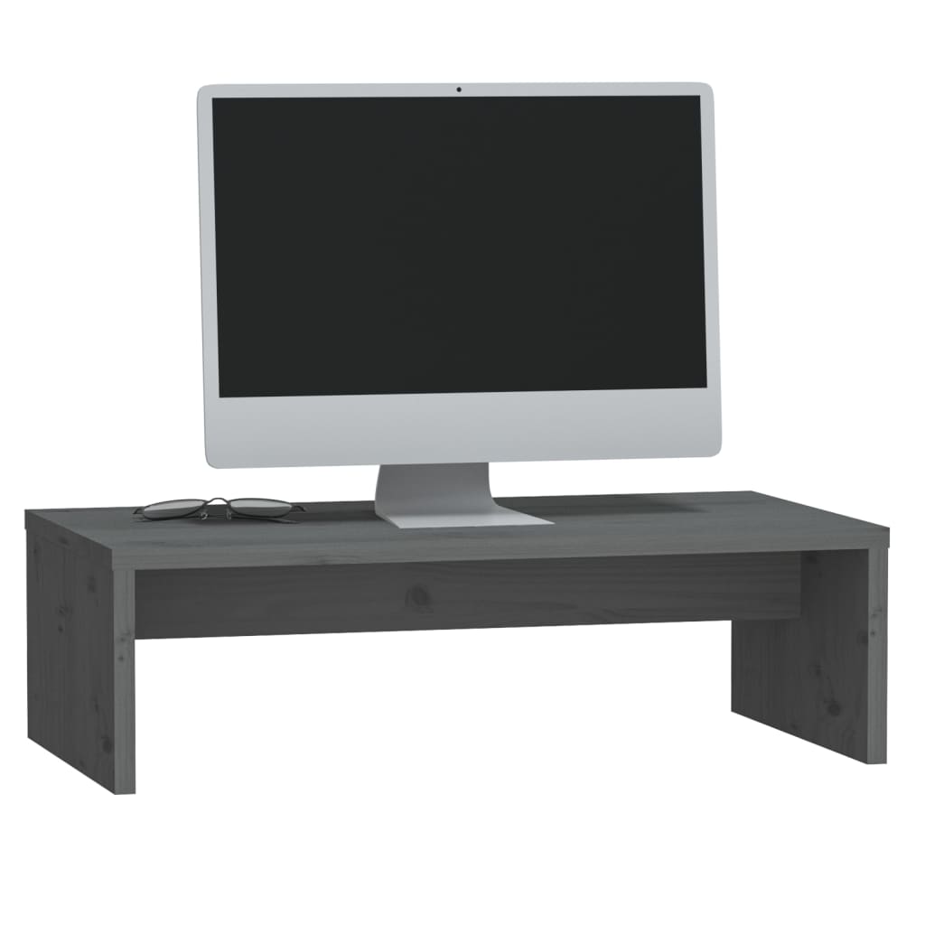 Monitorstandaard 50x27x15 cm massief grenenhout