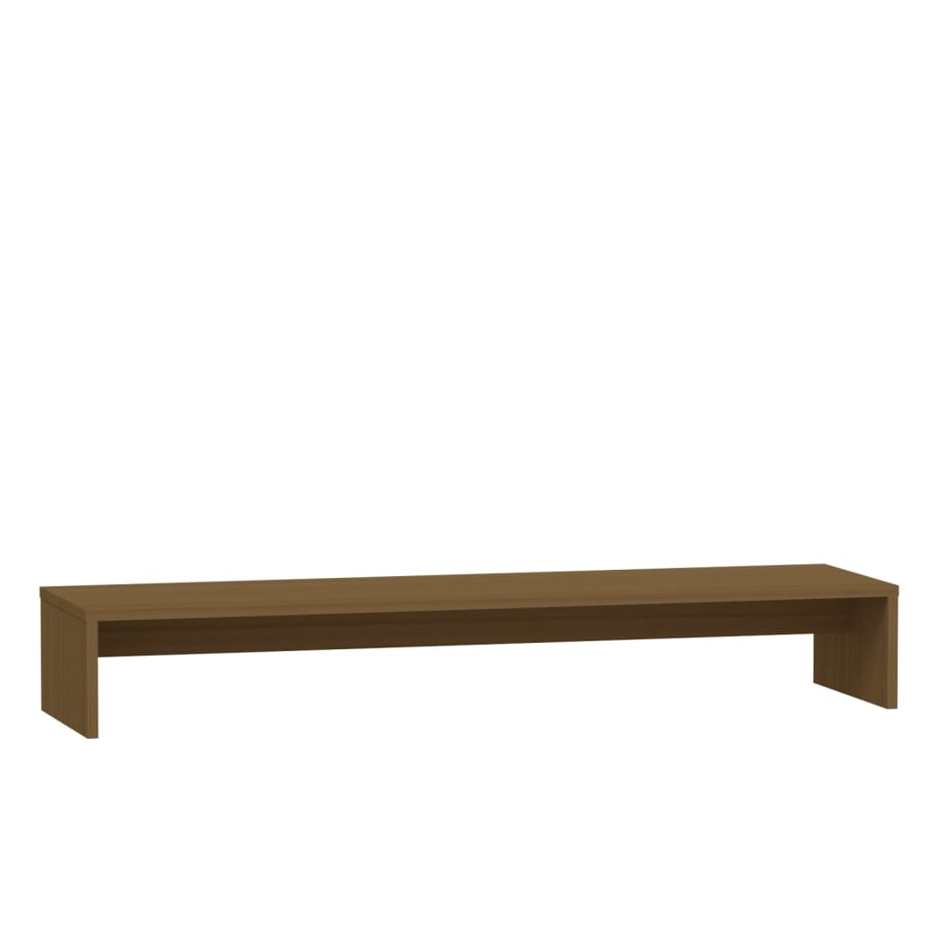 Monitorstandaard 100x27x15 cm massief grenenhout