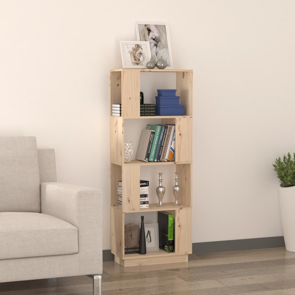 Boekenkast/kamerscherm 51x25x132 cm massief grenenhout