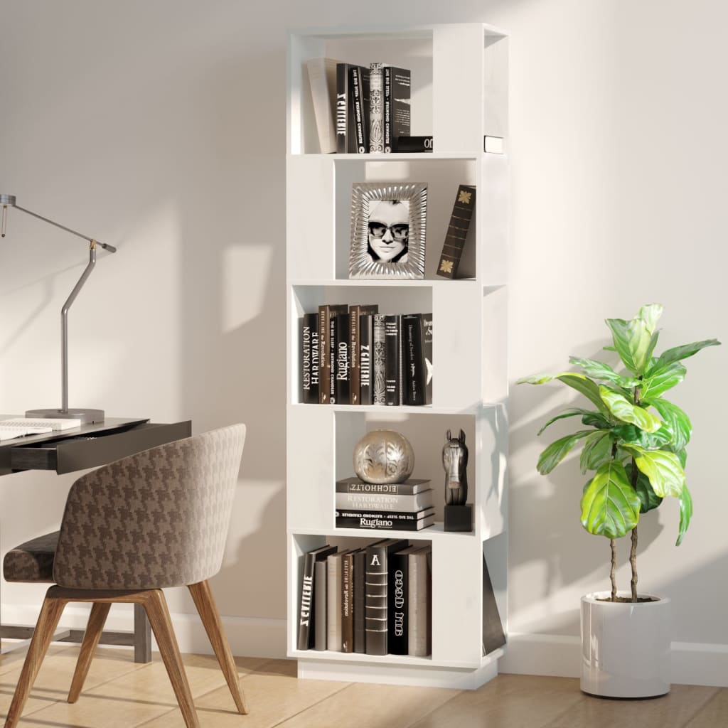 Boekenkast/kamerscherm 51x25x163,5 cm massief hout