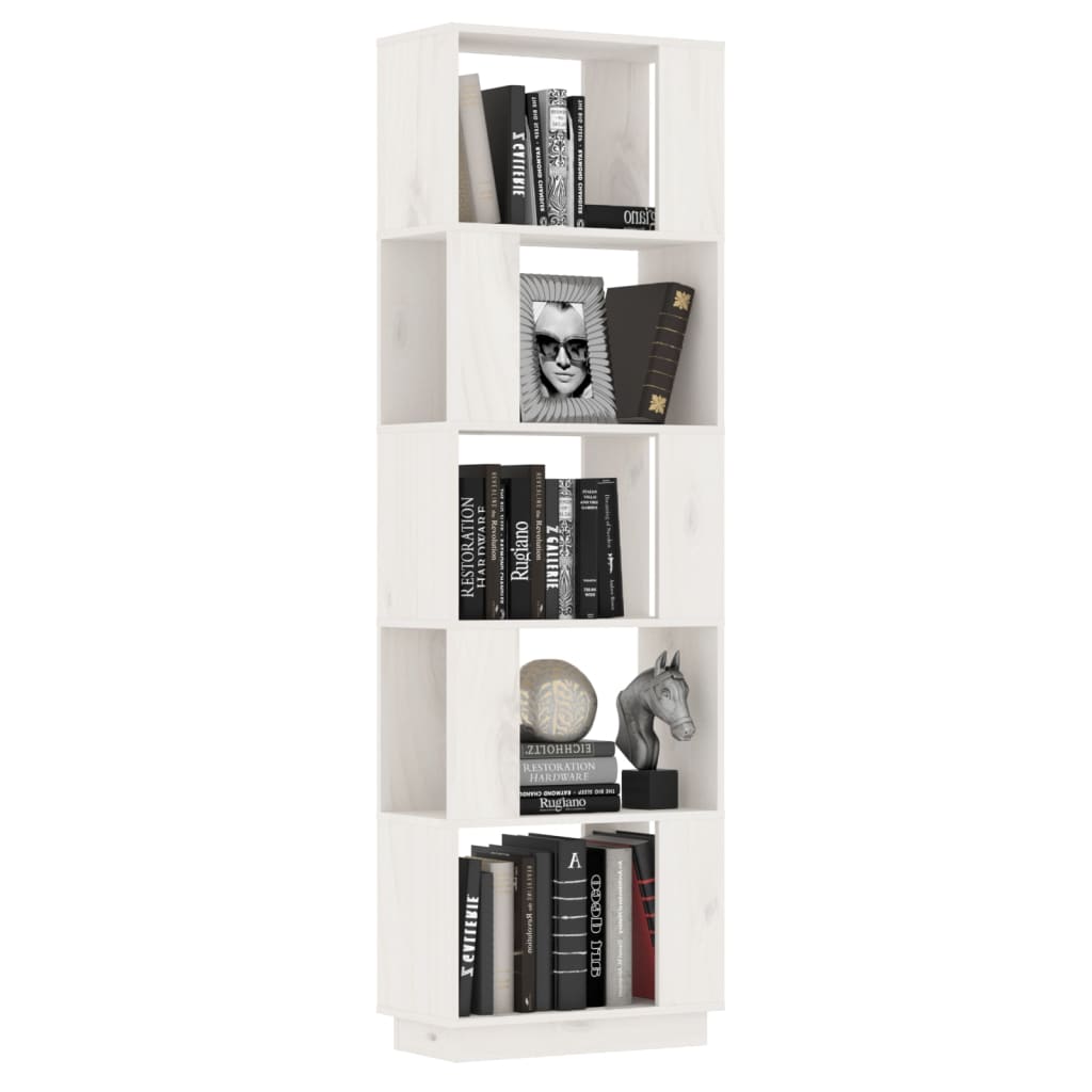 Boekenkast/kamerscherm 51x25x163,5 cm massief hout