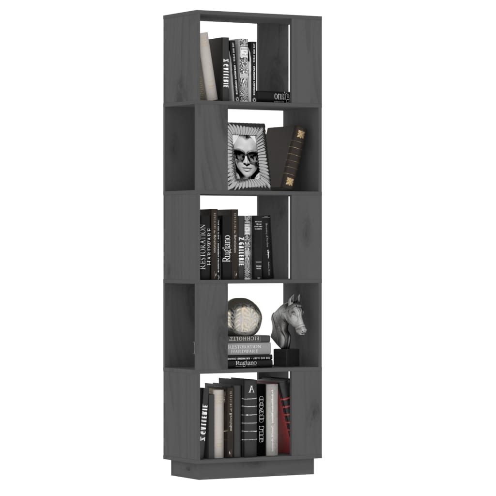 Boekenkast/kamerscherm 51x25x163,5 cm massief hout