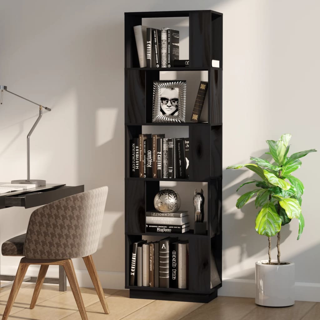 Boekenkast/kamerscherm 51x25x163,5 cm massief hout