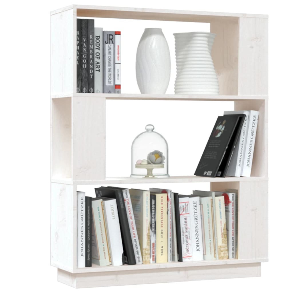 Boekenkast/kamerscherm 80x25x101 cm massief grenenhout