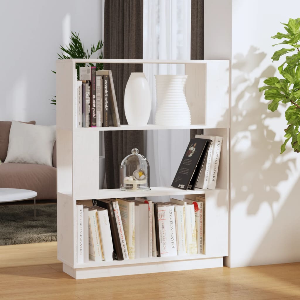 Boekenkast/kamerscherm 80x25x101 cm massief grenenhout