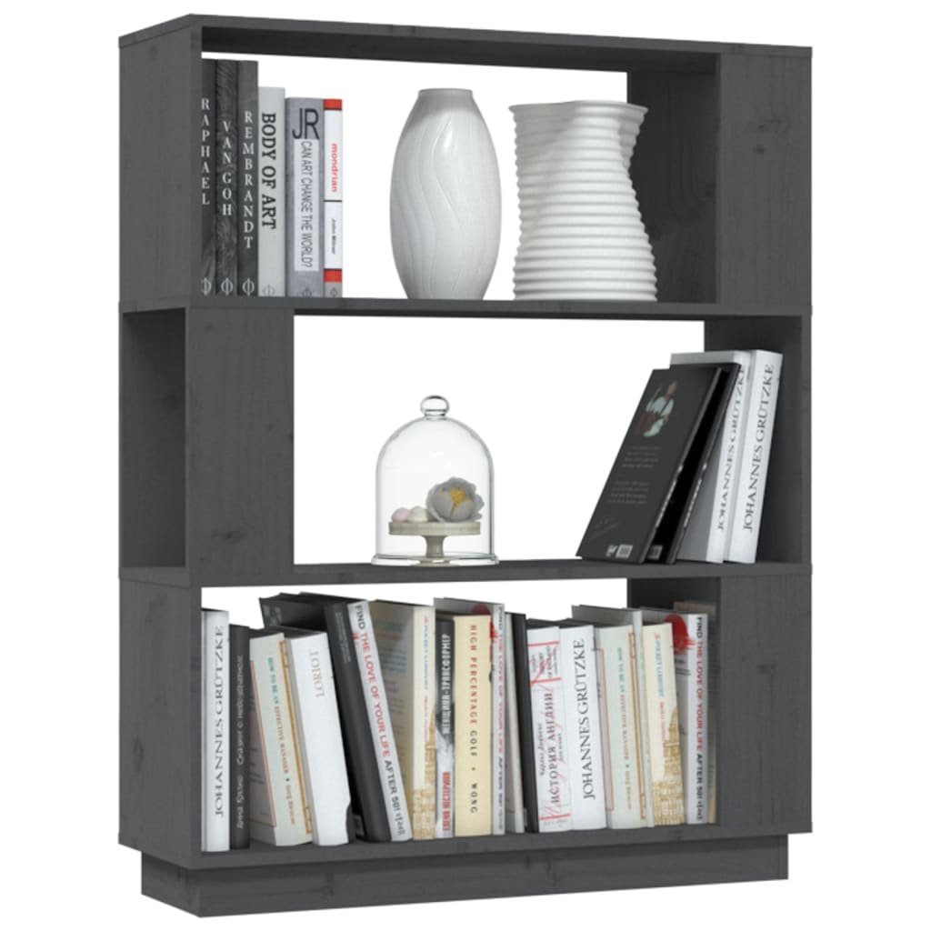 Boekenkast/kamerscherm 80x25x101 cm massief grenenhout