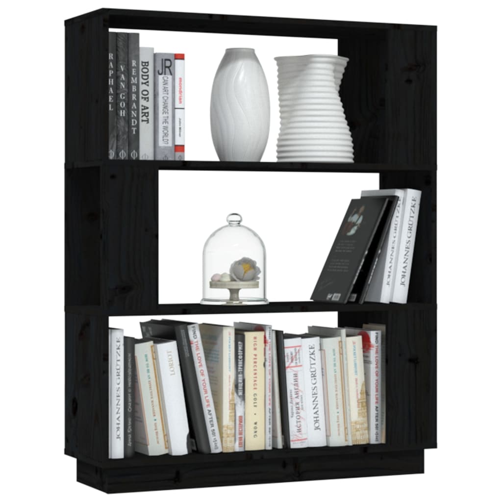 Boekenkast/kamerscherm 80x25x101 cm massief grenenhout