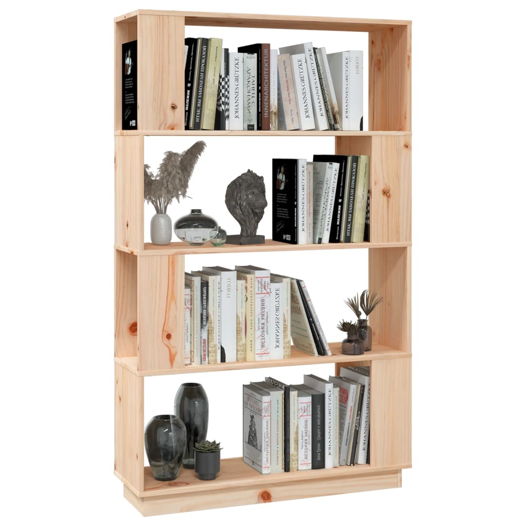 Boekenkast/kamerscherm 80x25x132 cm massief hout