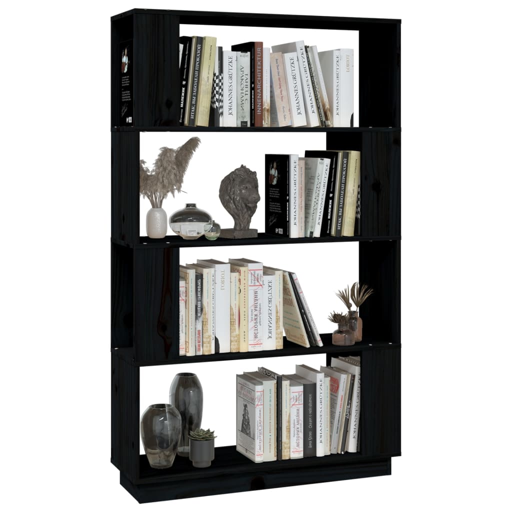 Boekenkast/kamerscherm 80x25x132 cm massief hout