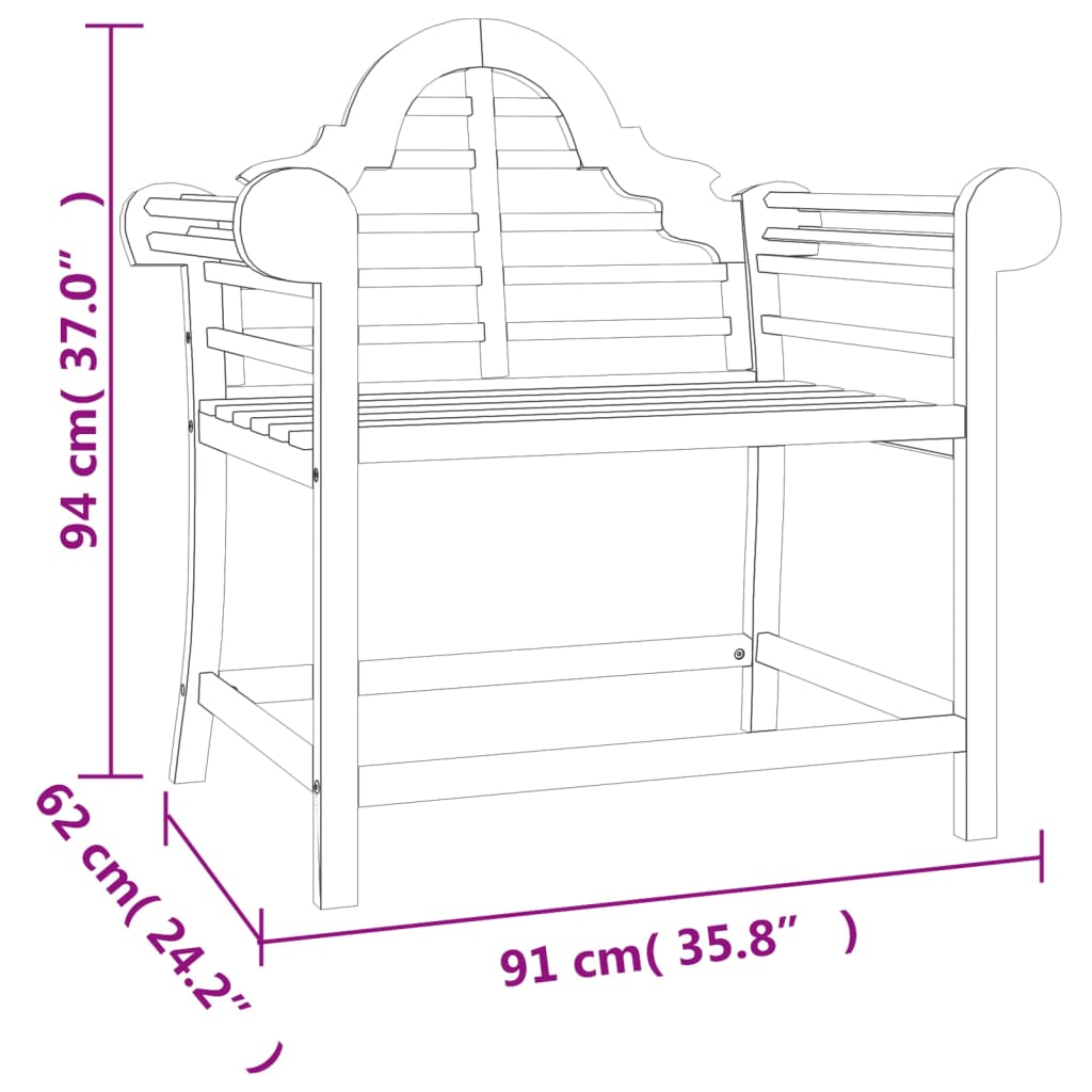 Tuinstoelen 2 st 91x62x94 cm massief teakhout