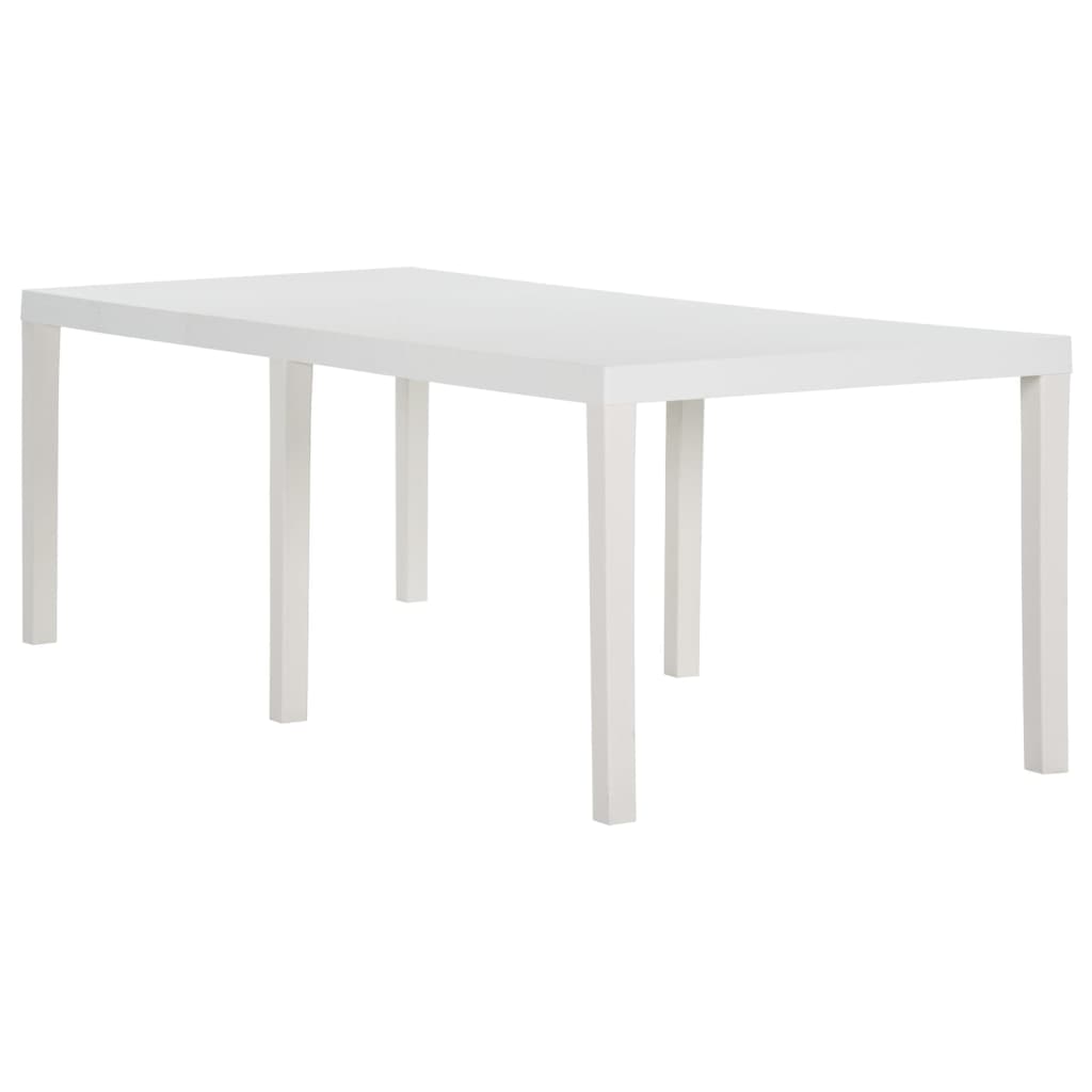 Tuintafel 220x90x72 cm polypropeen wit