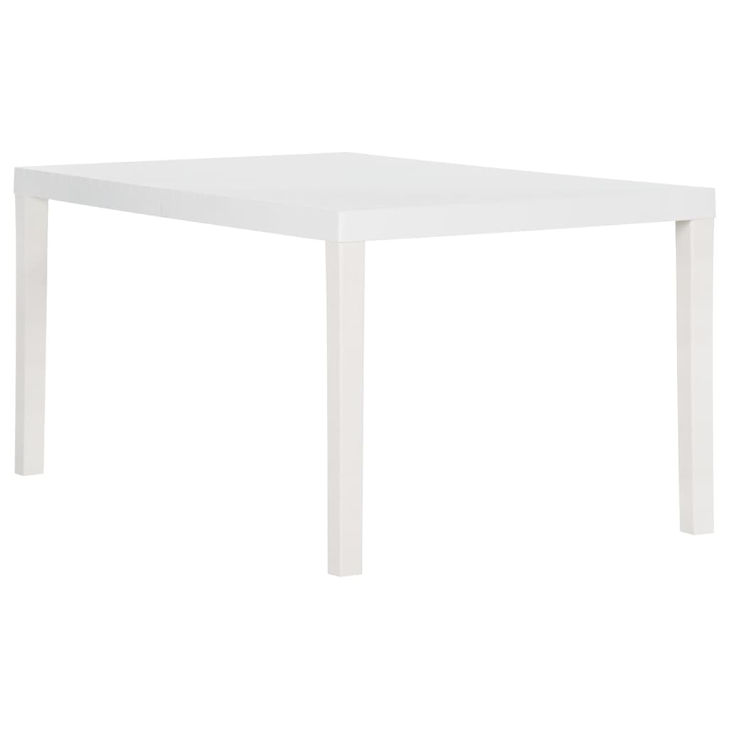 Tuintafel 150x90x72 cm polypropeen wit