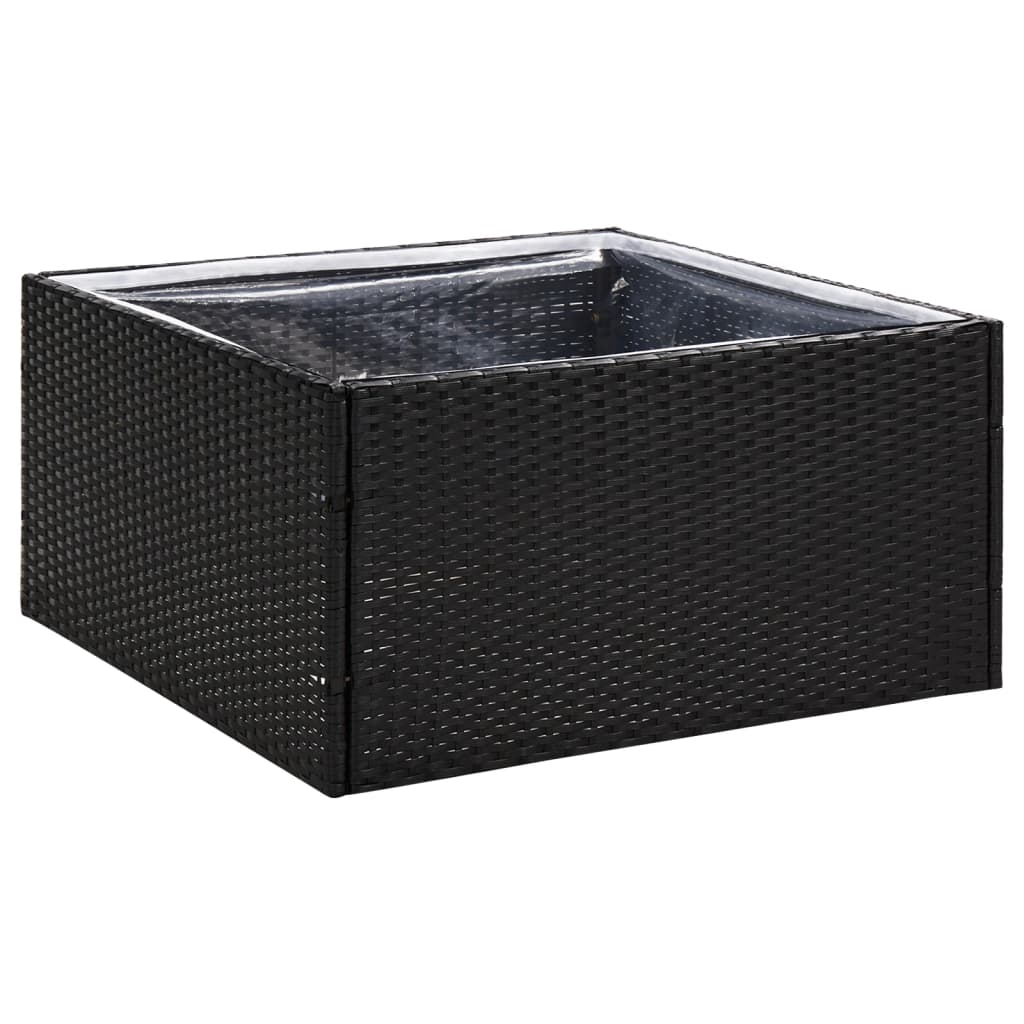 Plantenbak 80x80x80 cm poly rattan