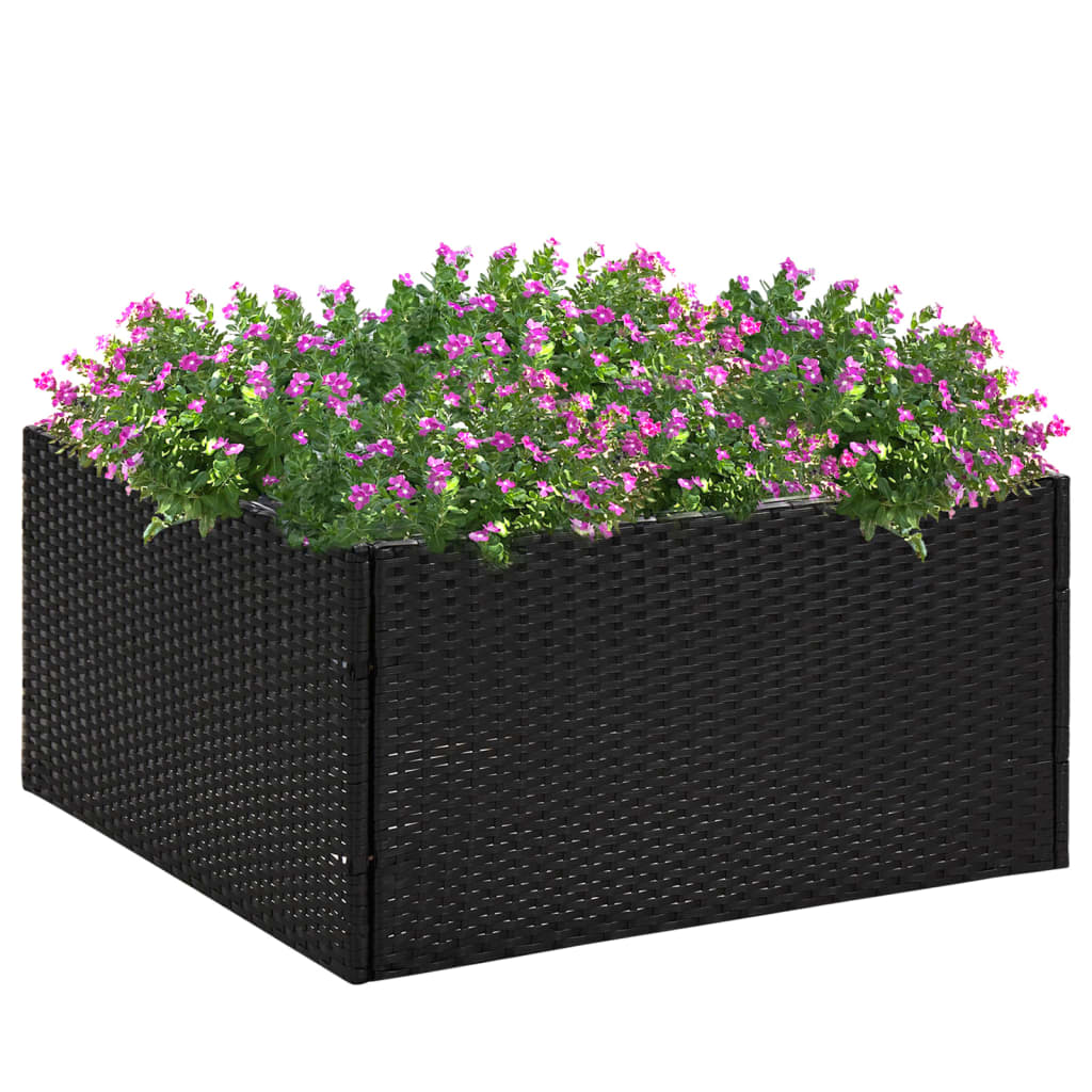 Plantenbak 80x80x80 cm poly rattan