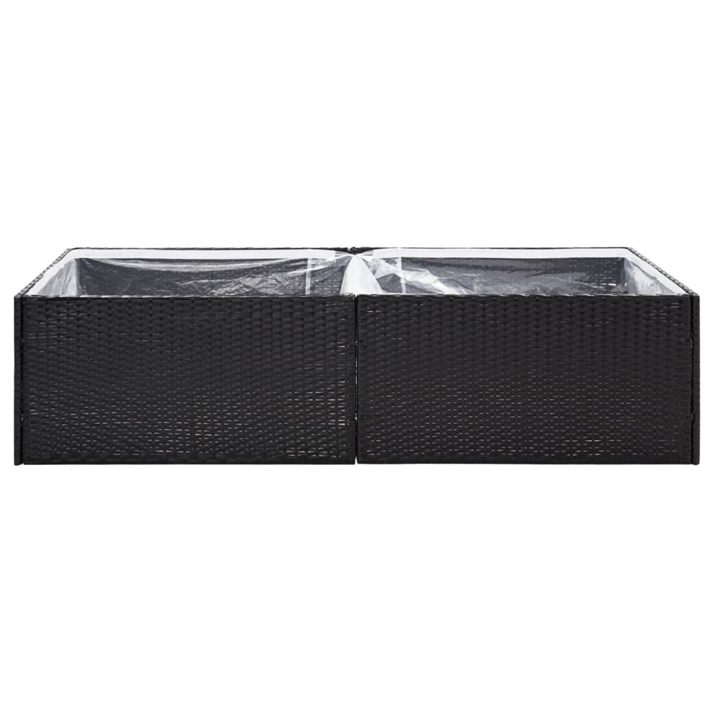 Plantenbak 157x80x40 cm poly rattan