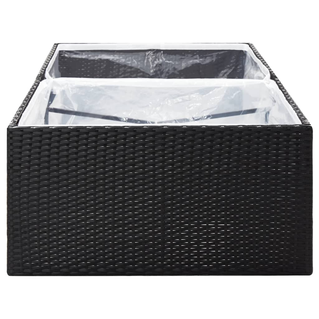 Plantenbak 157x80x40 cm poly rattan