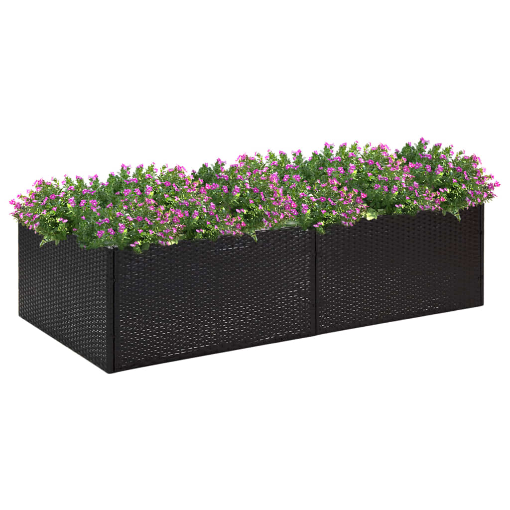 Plantenbak 157x80x40 cm poly rattan