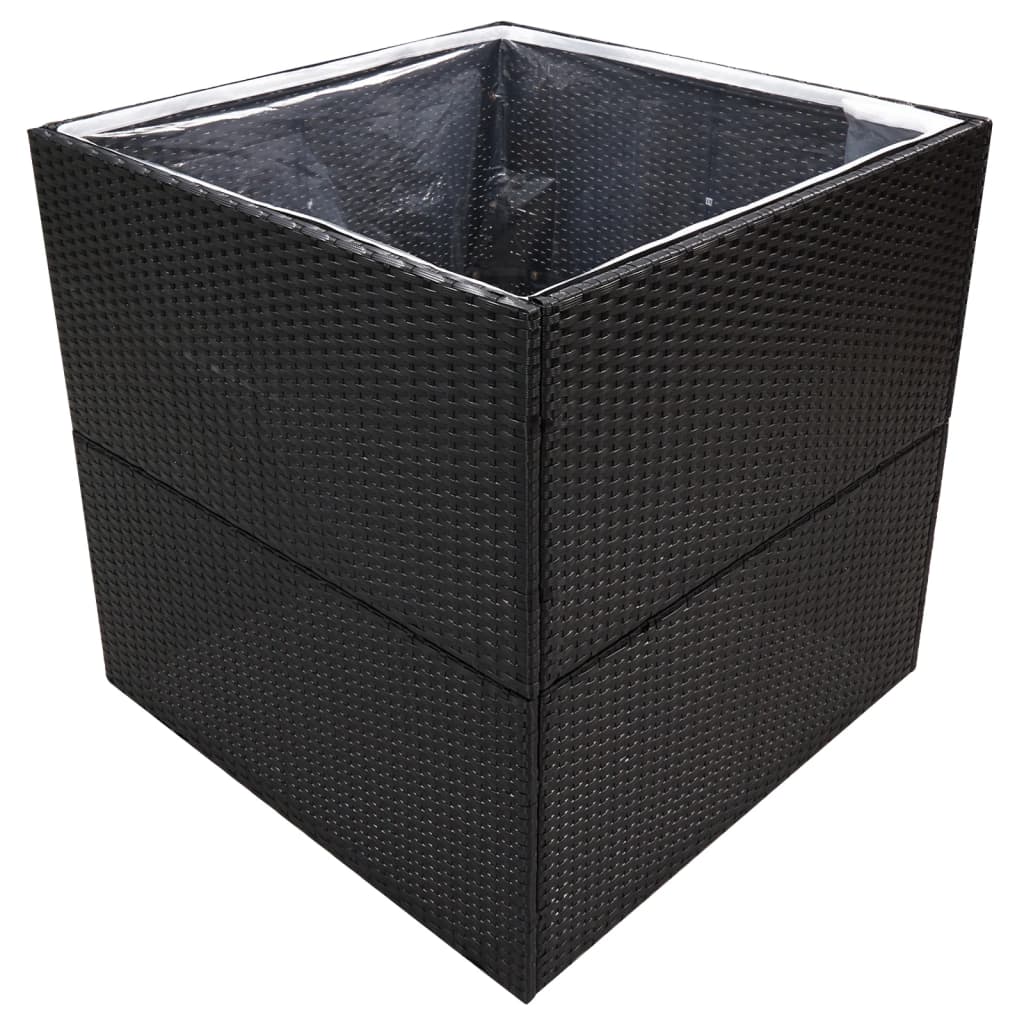 Plantenbak 80x80x80 cm poly rattan