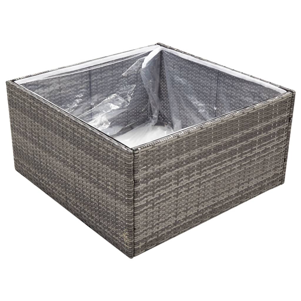 Plantenbak 157x80x40 cm poly rattan