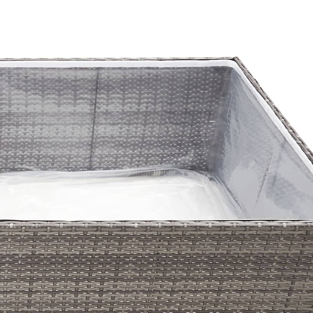 Plantenbak 157x80x40 cm poly rattan