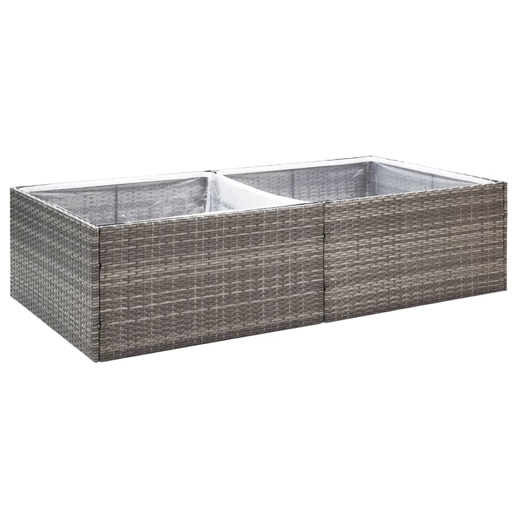 Plantenbak 157x80x40 cm poly rattan