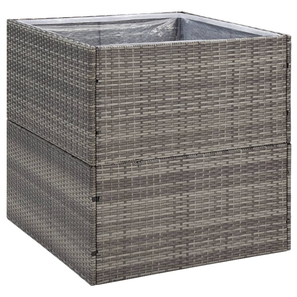 Plantenbak 80x80x80 cm poly rattan